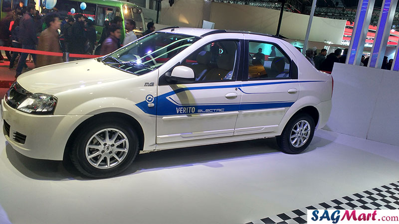 Mahindra e Verito at 2016 Auto Expo