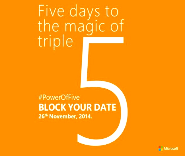 Microsoft Lumia 535 Invite for India Launch Event
