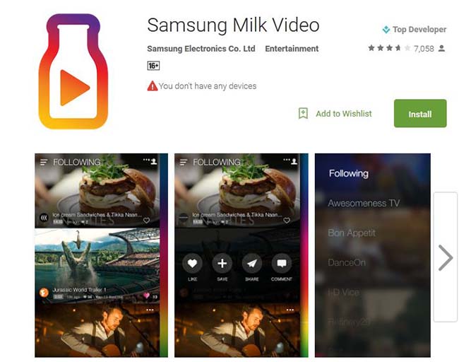 Milk Video App