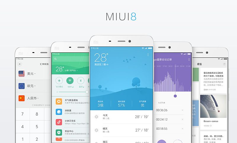 MIUI 8 will also be rolled out today