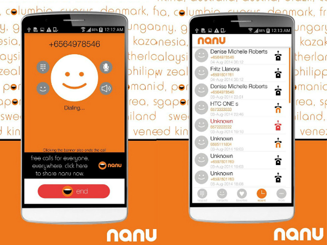 Nanu App for 2G voice Calling