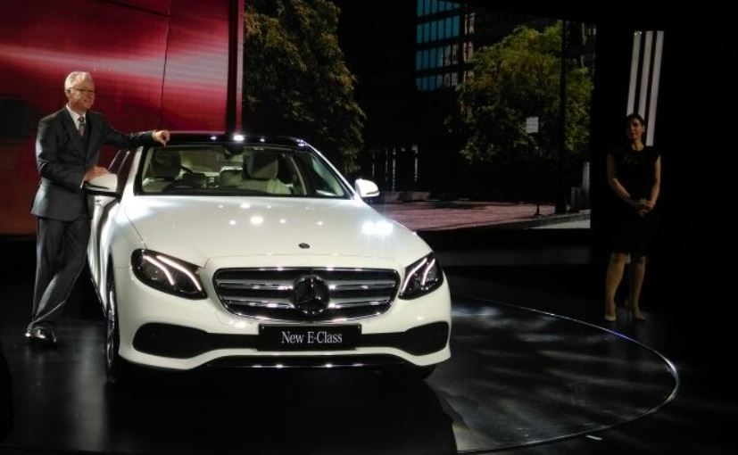 2017 Mercedes-Benz E-class at front