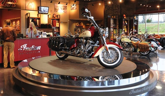 indian motorcycle showroom