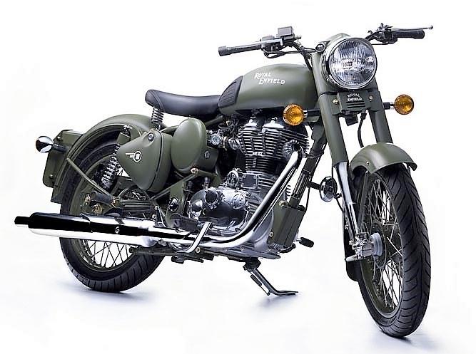 RE Classic 500 in astounding battle green shade