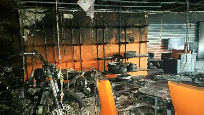 regal raptor showroom fire