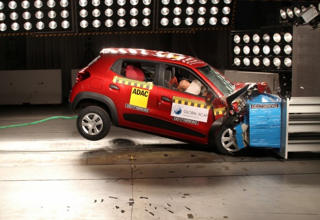Renault Kwid Undergoing NCAP Crash Test