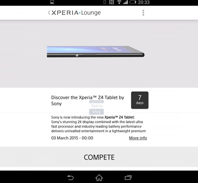 Sony Xperia Z4 Tablet