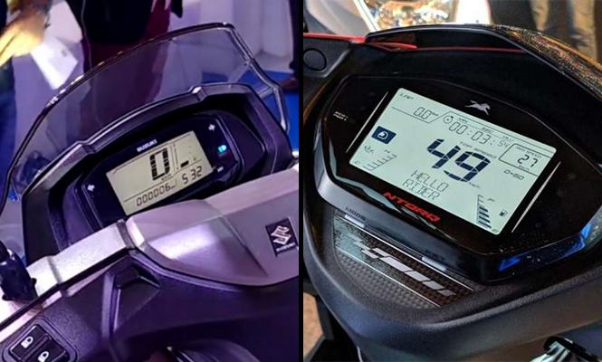 Suzuki Burgman Street 125 vs TVS Ntorq 125 Meter