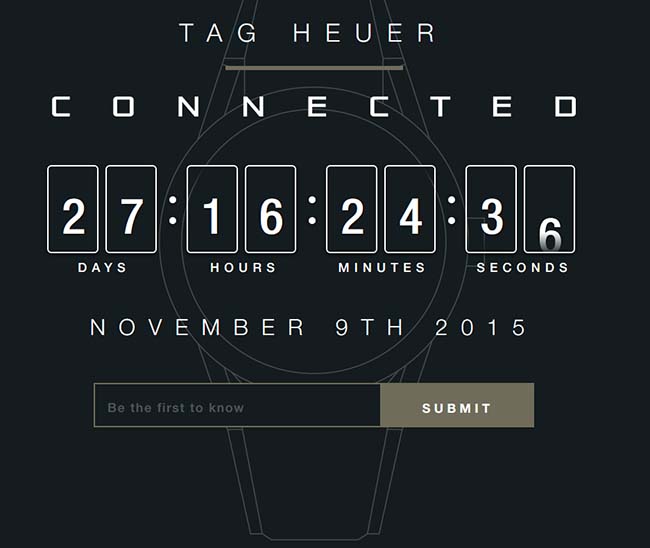 Tag Heuer Connected Smartwatch Teaser