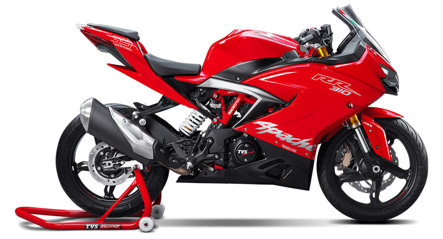 TVS Apache RR 310S in Red Colour 