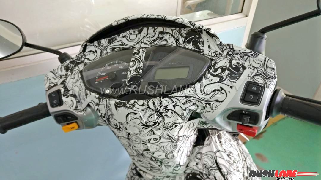 Semi-digital instrument cluster on spied TVS Jupiter 125