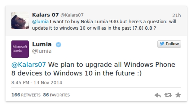 Windows 10 Update in Lumia Smartphones