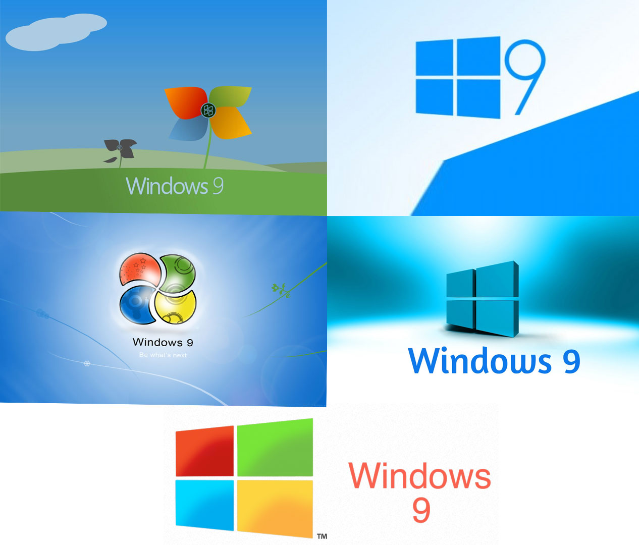 windows 9 logos