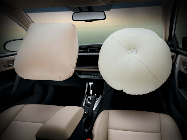 Toyota Corolla Altis with fitted airbags