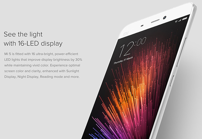 Xiaomi Mi 5 Display