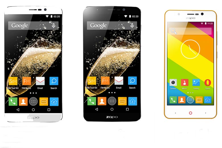 The Zopo Color F1 will be available in Black, White, and Gold color variations The Zopo Color F1 color variations