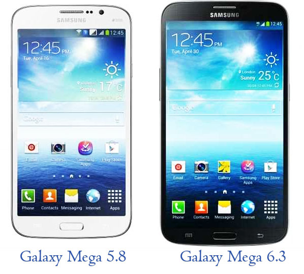 Samsung Galaxy Mega 6.3 and 5.8 Price with Features