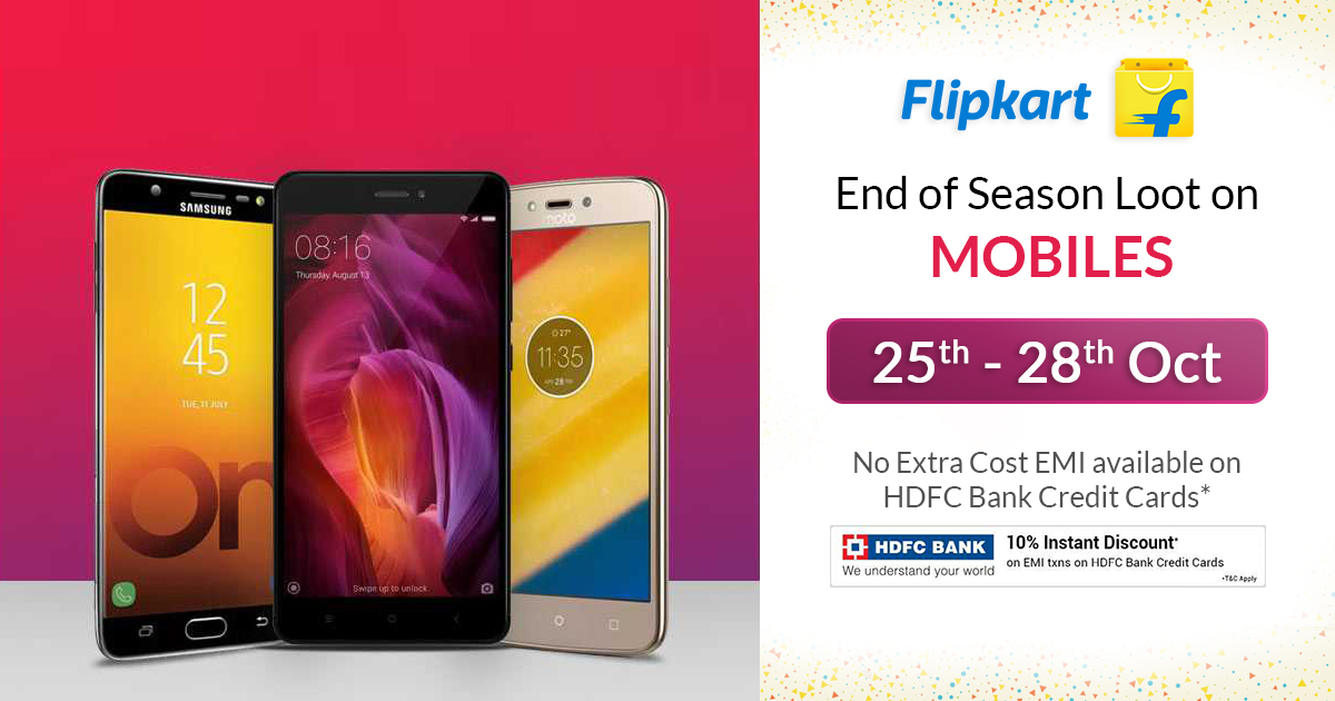 Flipkart Commenced "End of Season Loot on Mobiles Sale”
