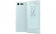 Sony Xperia X Compact Mist Blue Front and Back SIde