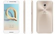 Alcatel A7 Metallic Gold Front, Back and Side