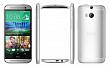 HTC One (M8) Eye Glacial Silver Front,Back And Side