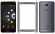 Panasonic Eluga Ray X Space Grey Front,Back And Side