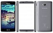 Panasonic Eluga Tapp Silver Grey Front,Back And Side