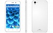 Lava Iris Atom 3 White Front,Back And Side
