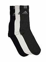Adidas Unisex Pack of 3 Black Socks01 pictures