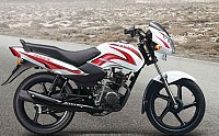 TVS Sport Electric Start White Red pictures