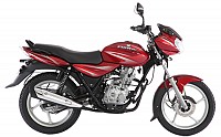 bajaj discover 125 new Flame Red pictures