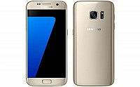Samsung Galaxy S7 Gold Front And Back pictures