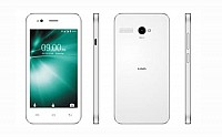 Lava A55 White Front,Back And Side pictures