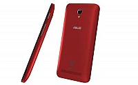 Asus ZenFone C ZC451CG Cherry Red Front and Back pictures