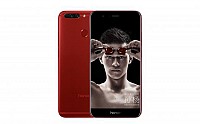 Huawei Honor V9 Flame Red Front And Back pictures