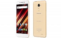 Panasonic Eluga Pulse X Gold Front,Back And Side pictures