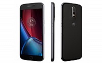 Motorola Moto G4 Plus Black Front, Back and Side pictures