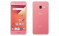 Samsung Galaxy Feel Pink Fornt and Back pictures