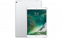 Apple iPad Pro (10.5-inch) Wi-Fi + Cellular Silver Front and Back pictures