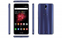 Infinix Note 4 Ice Blue Front, Back and Side pictures