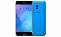 Meizu M6 Note Blue Front and Back pictures