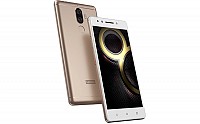 Lenovo K8 Note Fine Gold Front, Back And Side pictures