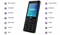 Jio Phone Black Front And Side pictures