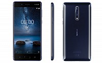 Nokia 8 Polished Blue Front,Back And Side pictures