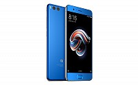 Xiaomi Mi Note 3 Blue Front,Back And Side pictures