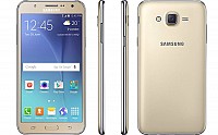 Samsung Galaxy J7 Gold Front, Back and Side pictures