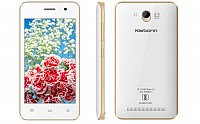 Karbonn Alfa 18 White - Champagne Front,Back And Side pictures