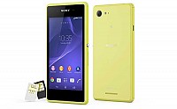 Sony Xperia E3 Dual Yellow Front,Back And Side pictures