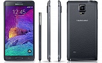 Samsung Galaxy Note 4 Black Front, Back and Side pictures
