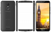 Panasonic Eluga Ray 550 Black Front,Back And Side pictures